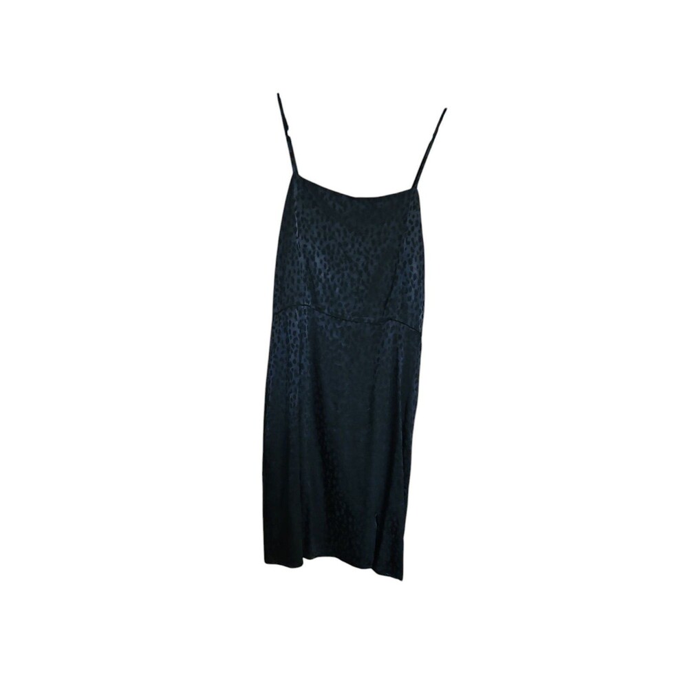 NWT Women's Forever 21 Spaghetti Strap Black Animal Print Dress Small
